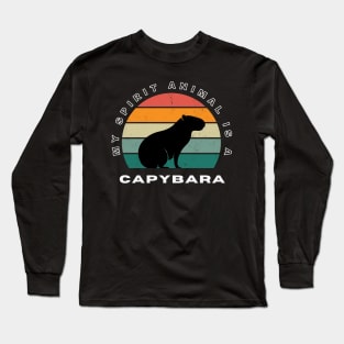My Spirit Animal Is A Capybara Long Sleeve T-Shirt
